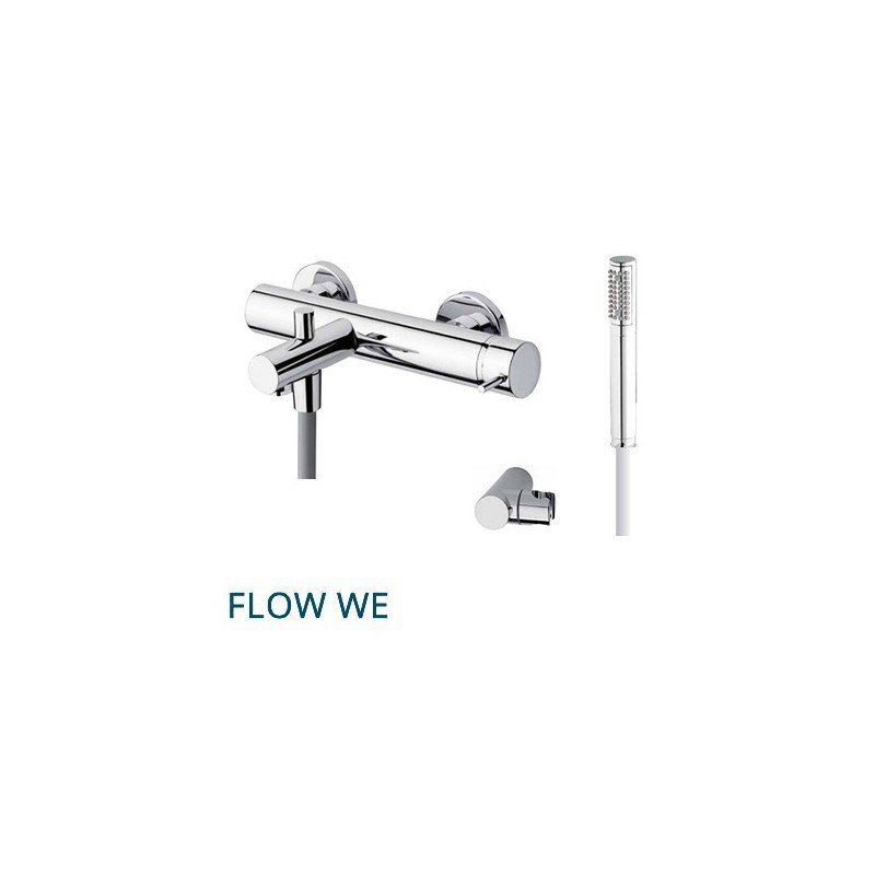 Grifería de bañera y ducha con flexo y teleducha. FLOW Grifería de bañera y ducha con flexo y teleducha. FLOW